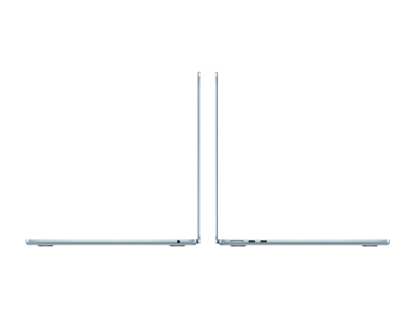 MacBook Air 13-inch - M4 - 10-core CPU - 10-core GPU - 16GB RAM - 512GB SSD - SkyBlue Side View