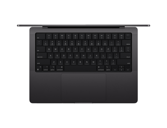 MacBook Pro 14-inch - M4 Pro - 10‑core CPU - 10‑core GPU - 16GB RAM - 1TB SSD - Space Black Keyboard View