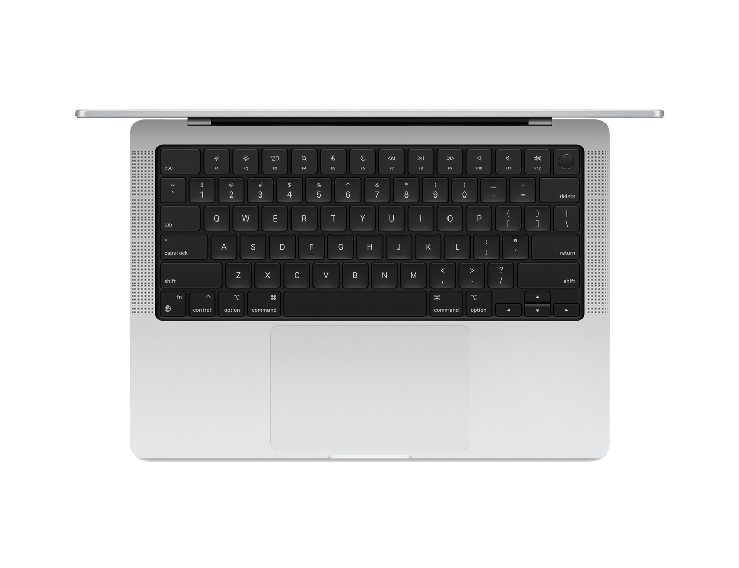 MacBook Pro 14-inch - M4 Pro - 10‑core CPU - 10‑core GPU - 16GB RAM - 1TB SSD - Silver Keyboard View