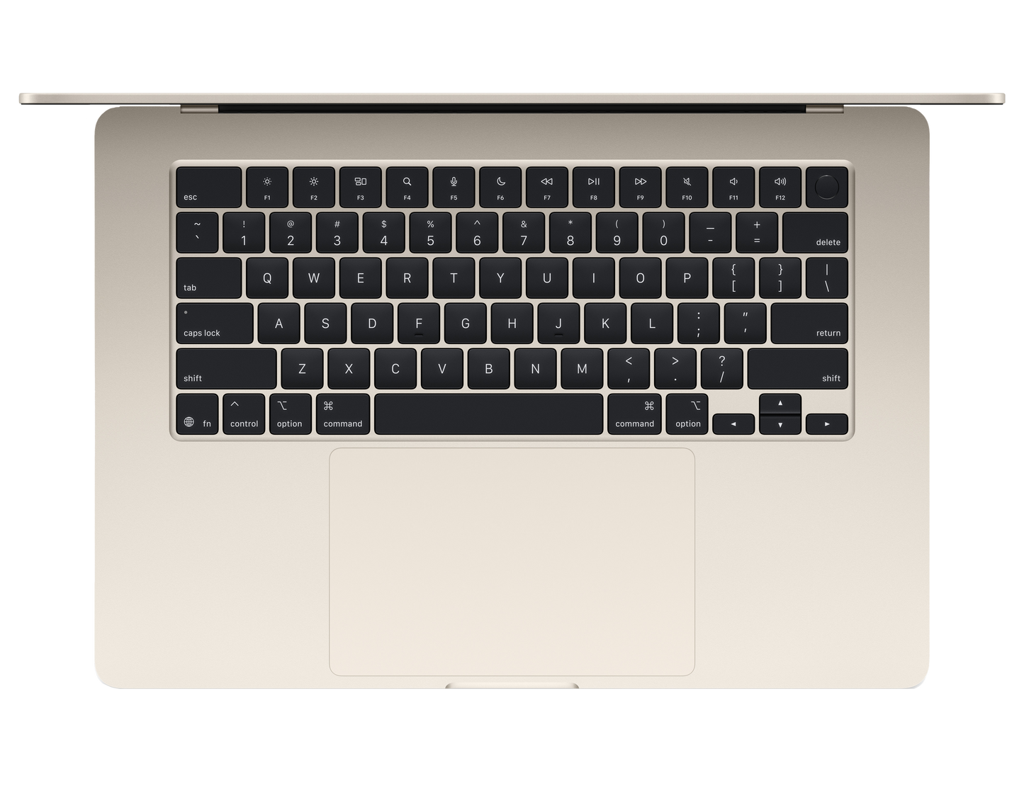 MacBook Air 15-inch - M4 - 10-core CPU - 10-core GPU - 16GB RAM - 256GB SSD - Starlight Keyboard View