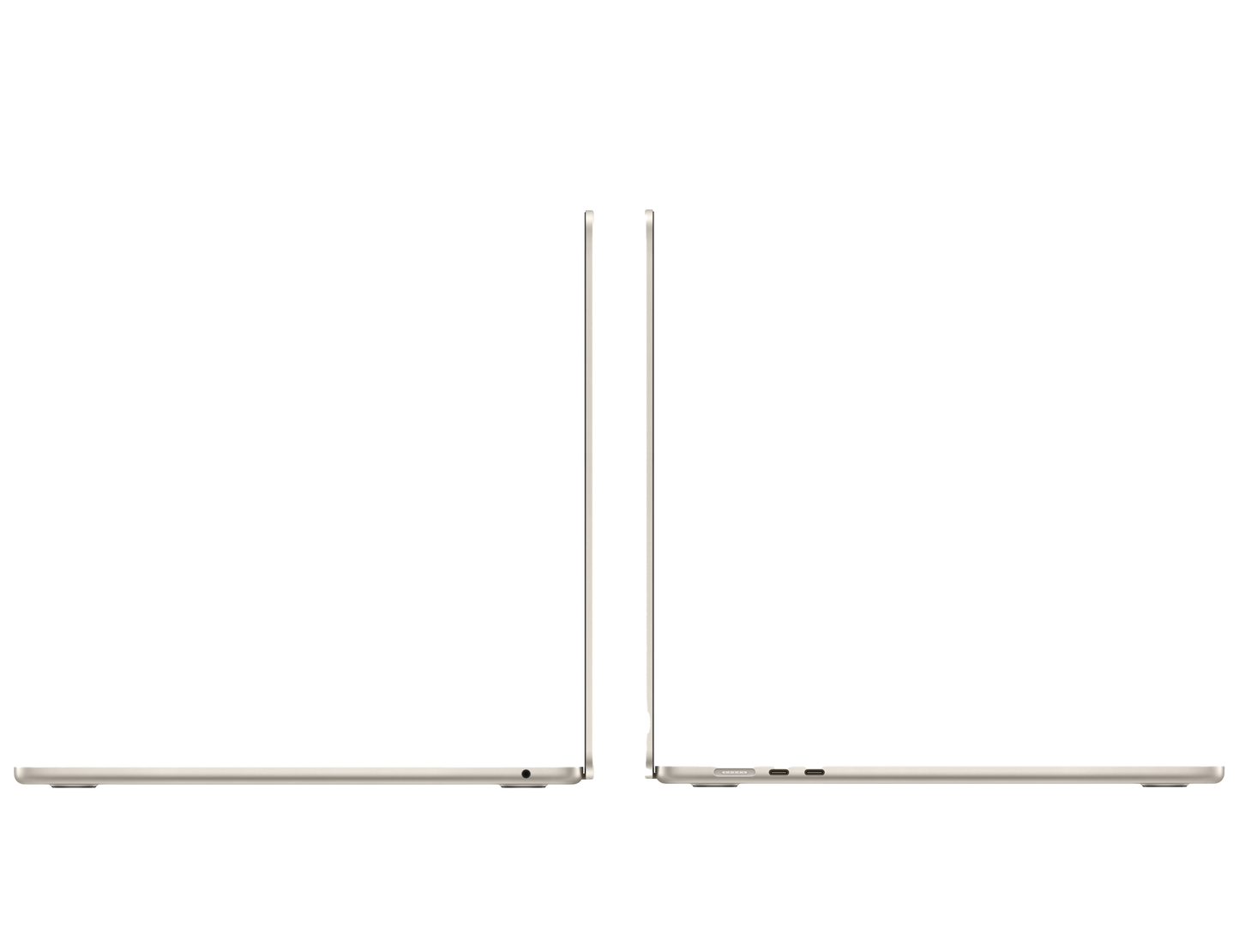 MacBook Air 15-inch - M4 - 10-core CPU - 10-core GPU - 16GB RAM - 256GB SSD - Starlight Side View