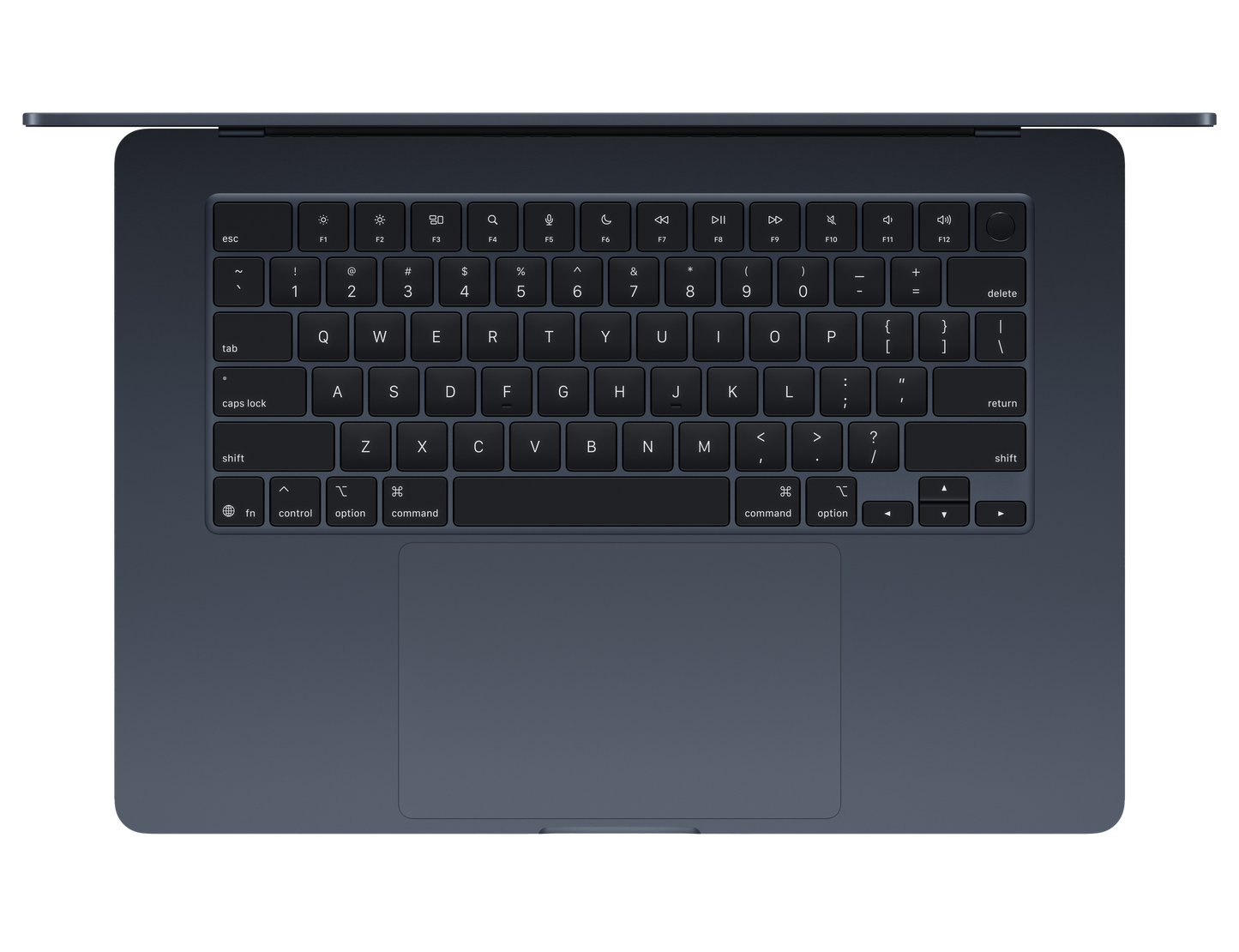 MacBook Air 15-inch - M4 - 10-core CPU - 10-core GPU - 16GB RAM - 256GB SSD - Midnight Keyboard View