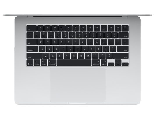 MacBook Air 15-inch - M4 - 10-core CPU - 10-core GPU - 16GB RAM - 256GB SSD - Silver Keyboard View