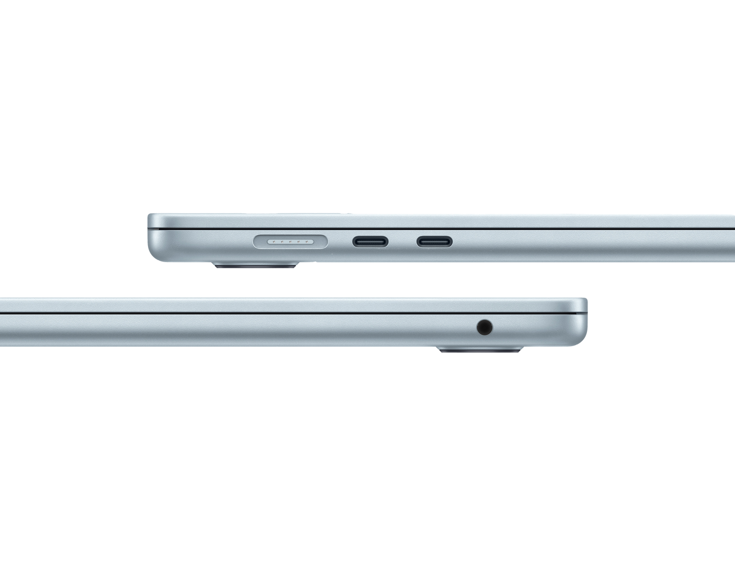 MacBook Air 15-inch - M4 - 10-core CPU - 10-core GPU - 16GB RAM - 256GB SSD - Sky Blue Close up of Ports