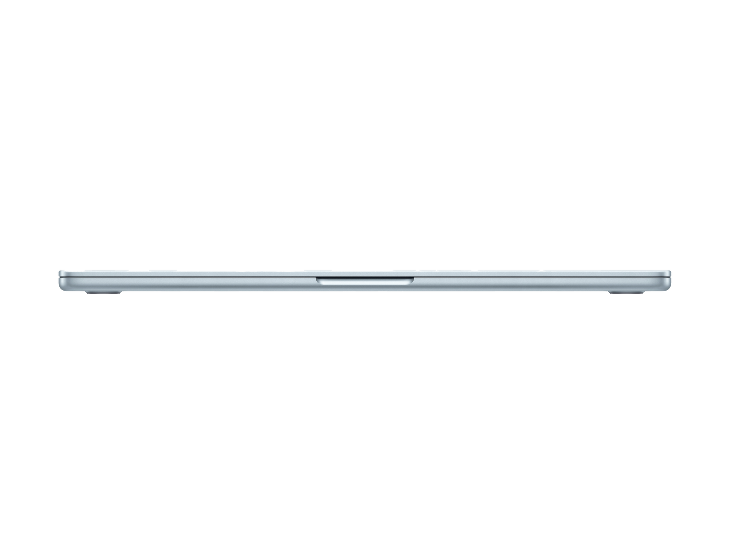 MacBook Air 15-inch - M4 - 10-core CPU - 10-core GPU - 16GB RAM - 256GB SSD - Sky Blue Closed Front View