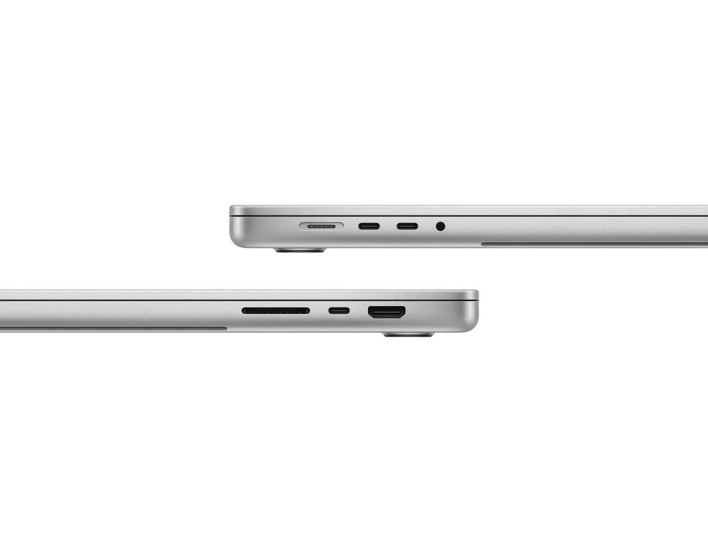 MacBook Pro 16-inch - M4 Pro - 14‑core CPU - 20‑core GPU - 24GB RAM - 512GB SSD - Silver Close up of Ports