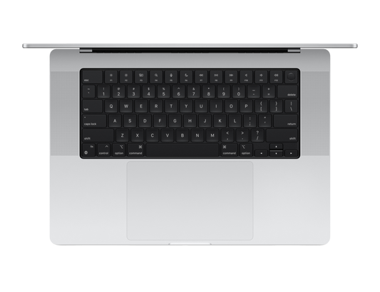 MacBook Pro 16-inch - M4 Pro - 14‑core CPU - 20‑core GPU - 24GB RAM - 512GB SSD - Silver Keyboard View