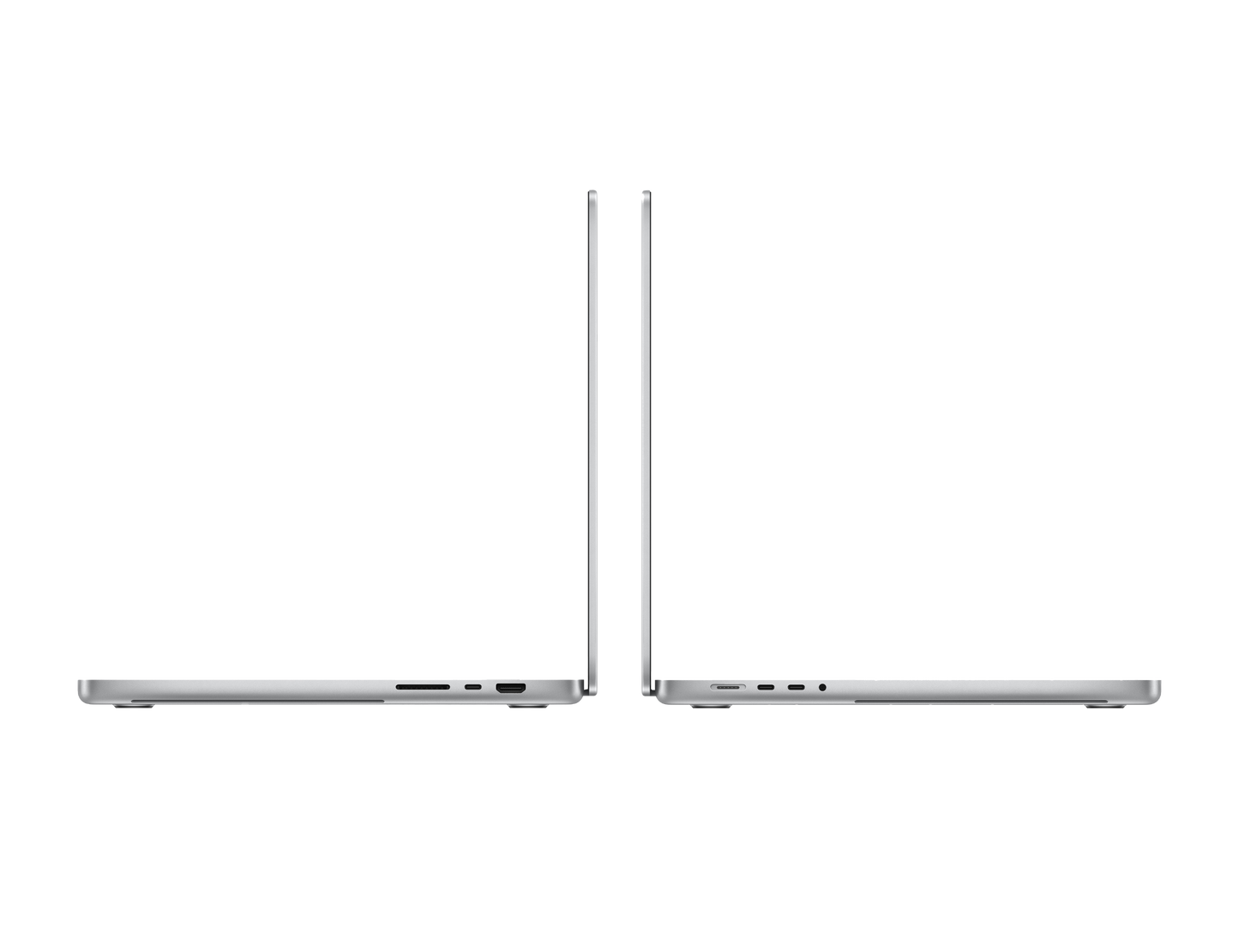 MacBook Pro 16-inch - M4 Pro - 14‑core CPU - 20‑core GPU - 24GB RAM - 512GB SSD - Silver Side View
