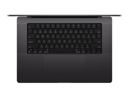 MacBook Pro 16-inch - M4 Max - 14‑core CPU - 32‑core GPU - 36GB RAM - 1TB SSD - Space Black Keyboard View