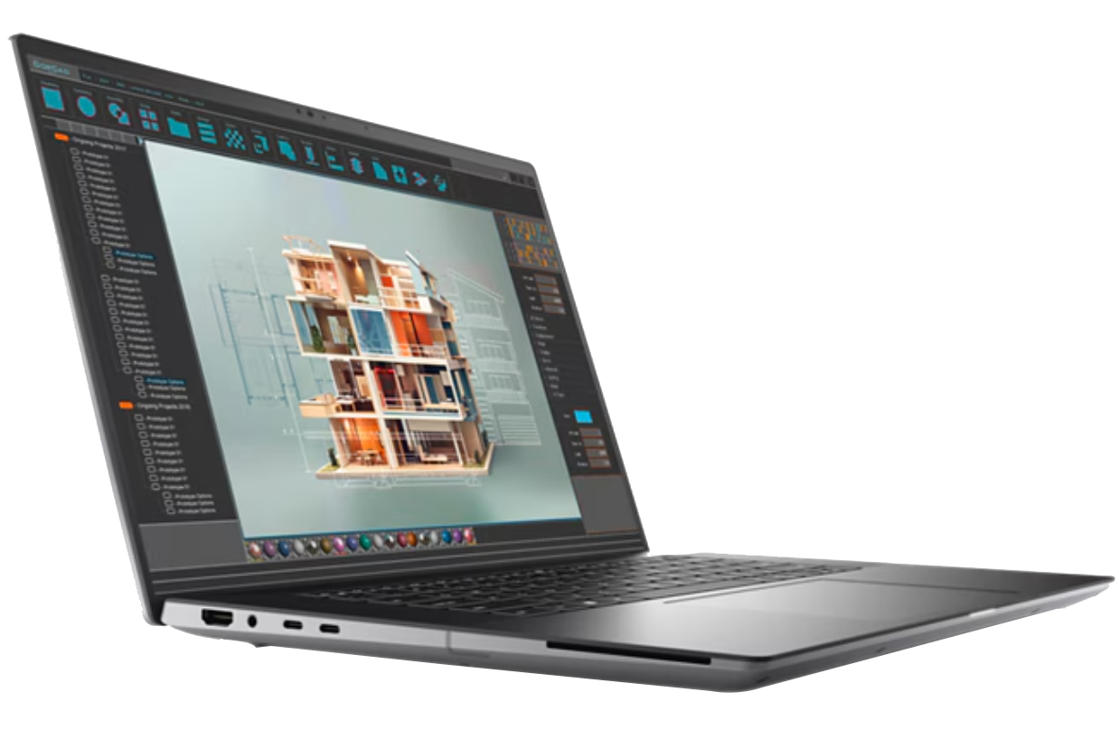 Dell Precision 5690 Left Side Open VIew