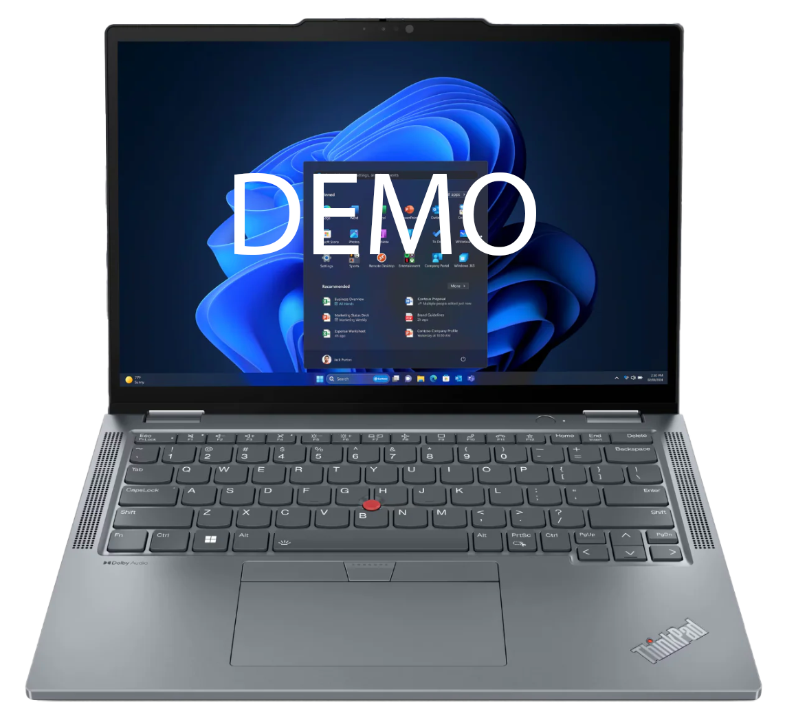 2024 Demo - Lenovo ThinkPad x13 2-in-1 13-inch - Intel® Core™ Ultra 7 - 16GB RAM - 512GB SSD - Windows 11 Pro