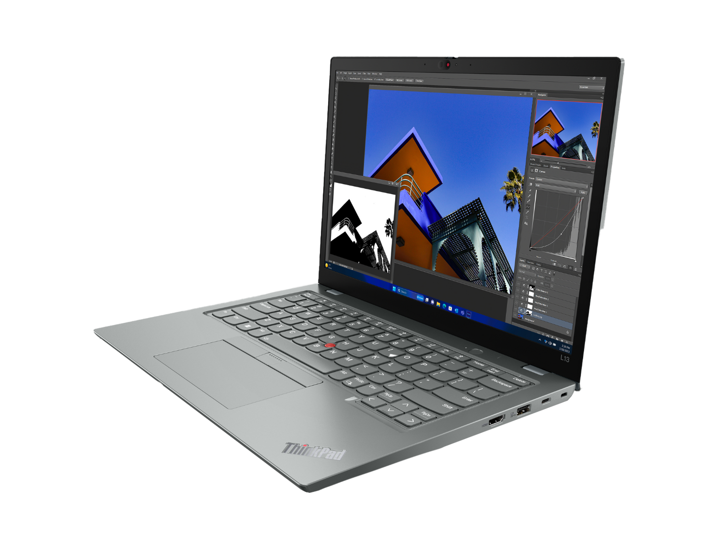Lenovo ThinkPad L13 Gen 5 13.3-inch - Intel® Core™ Ultra5 - 16GB RAM - 512GB SSD - Windows 11 Pro Side View