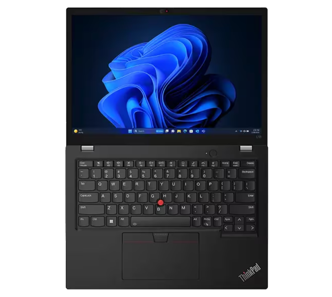 Lenovo ThinkPad L13 Gen 5 13.3-inch - Intel® Core™ Ultra5 - 16GB RAM - 512GB SSD - Windows 11 Pro Front View Laying Flat