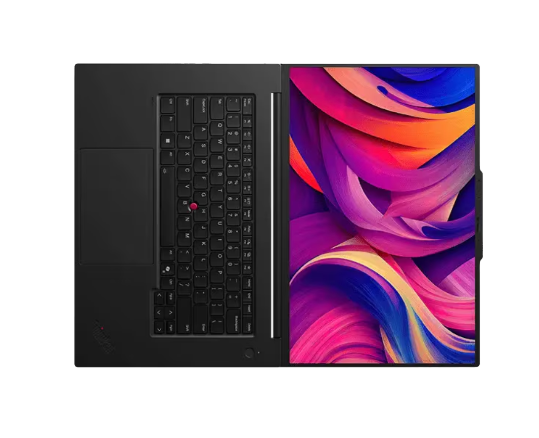 Lenovo ThinkPad P1 G7 - Gen 5 - 16-inch - Intel® Core™ Ultra7 - 32GB RAM - 1TB SSD - NVIDIA RTX™ 1000 6GB GDDR6 - Windows 11 Pro Open Sideways View