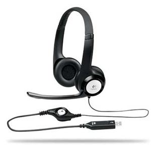 Logitech H390 Wired Headset for PC/Laptop, Stereo Headphones with Noise Cancelling Microphone, USB-A, In-Line Controls, Works with Chromebook