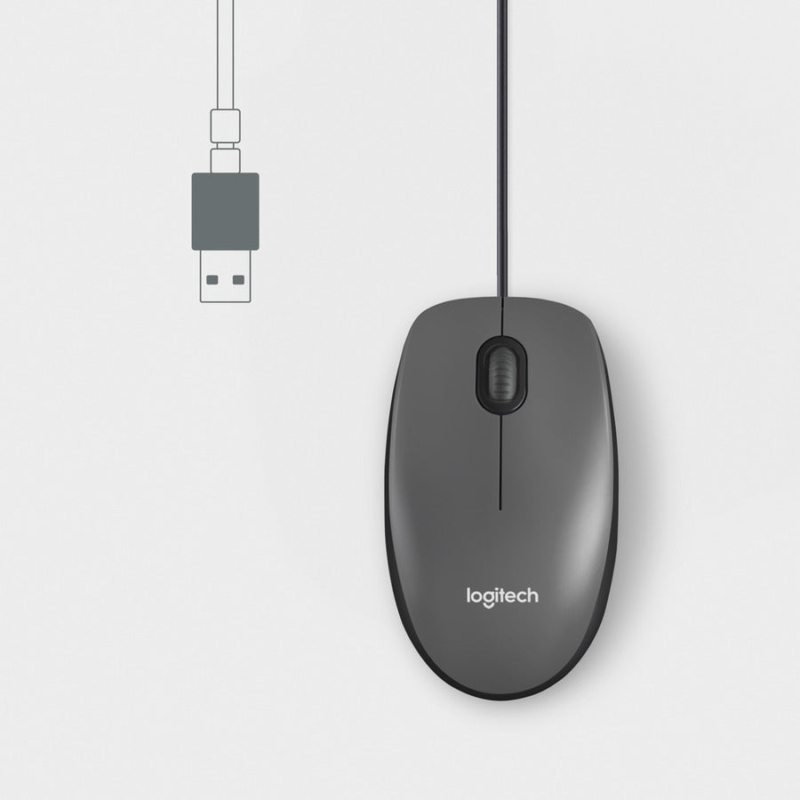 Logitech M100 Mouse USB Black