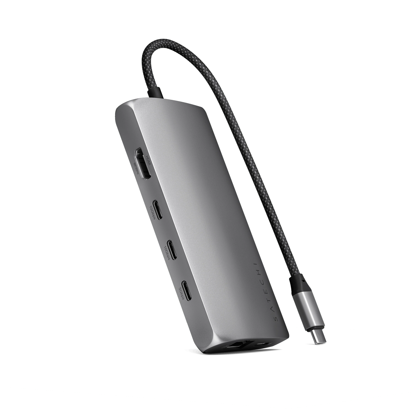 Satechi USB-C MultiPort Adapter 8K with Ethernet V3 - Space Gray