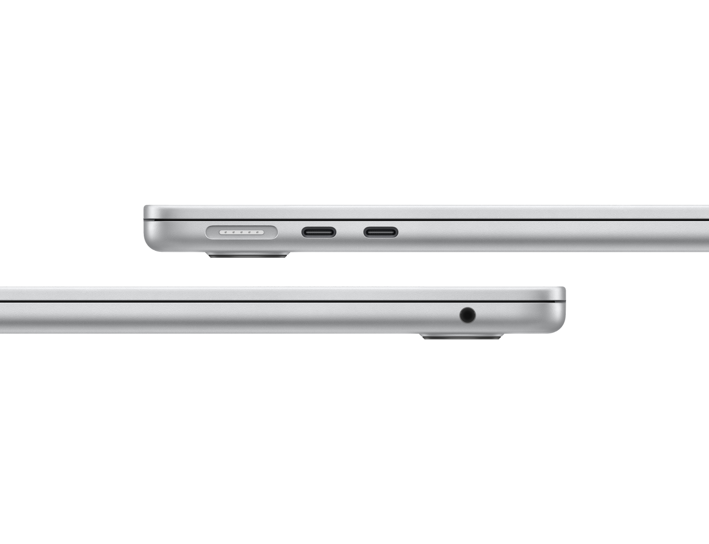 MacBook Air 13-inch - M4 - 10-core CPU - 10-core GPU - 16GB RAM - 512GB SSD - Silver Upclose of Ports