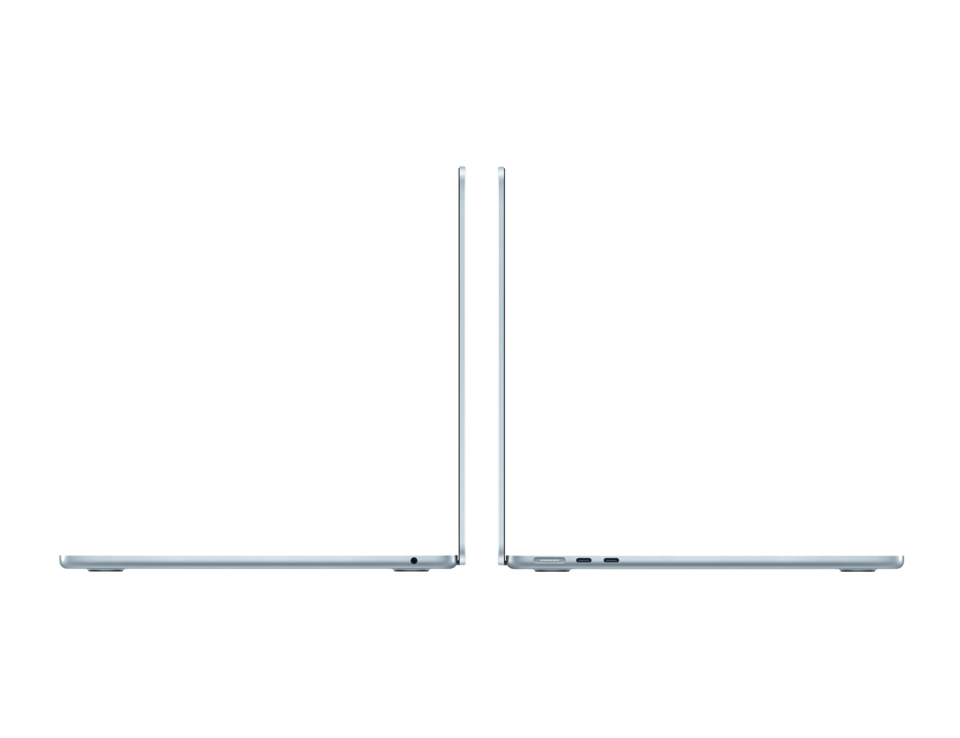 MacBook Air 13-inch - M4 - 10-core CPU - 10-core GPU - 16GB RAM - 512GB SSD - SkyBlue Side View