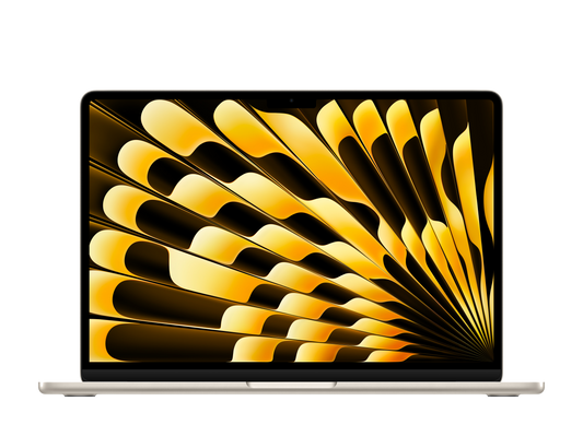 MacBook Air 13-inch - M4 - 10-core CPU - 10-core GPU - 16GB RAM - 512GB SSD - Starlight Open View