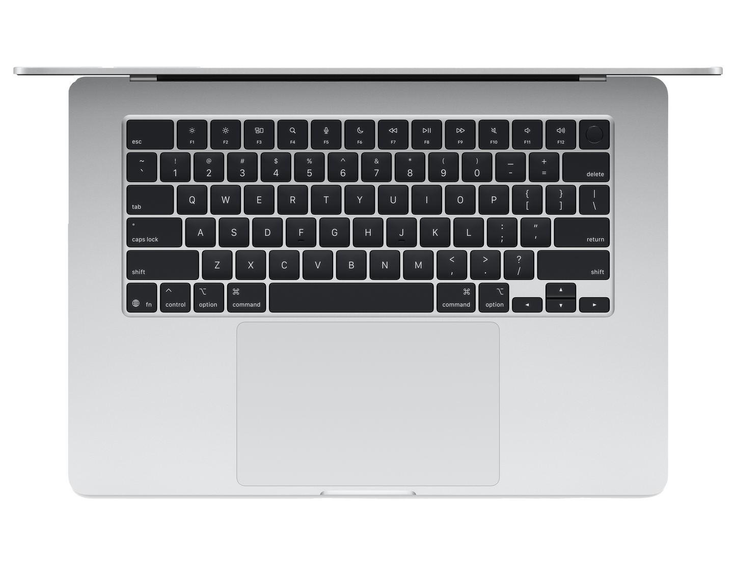MacBook Air 15-inch - M4 - 10-core CPU - 10-core GPU - 16GB RAM - 256GB SSD - Silver Keyboard View
