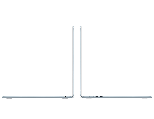MacBook Air 15-inch - M4 - 10-core CPU - 10-core GPU - 16GB RAM - 256GB SSD - Sky Blue Side View