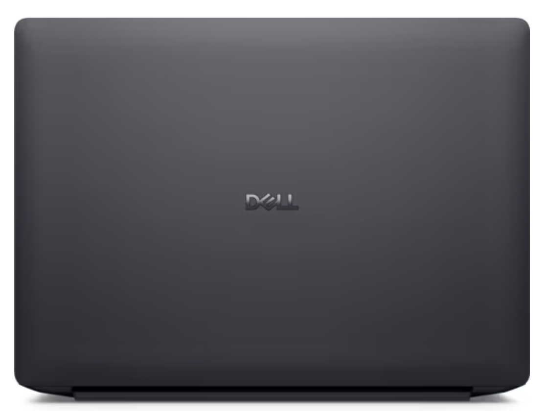Top view of dell laptop
