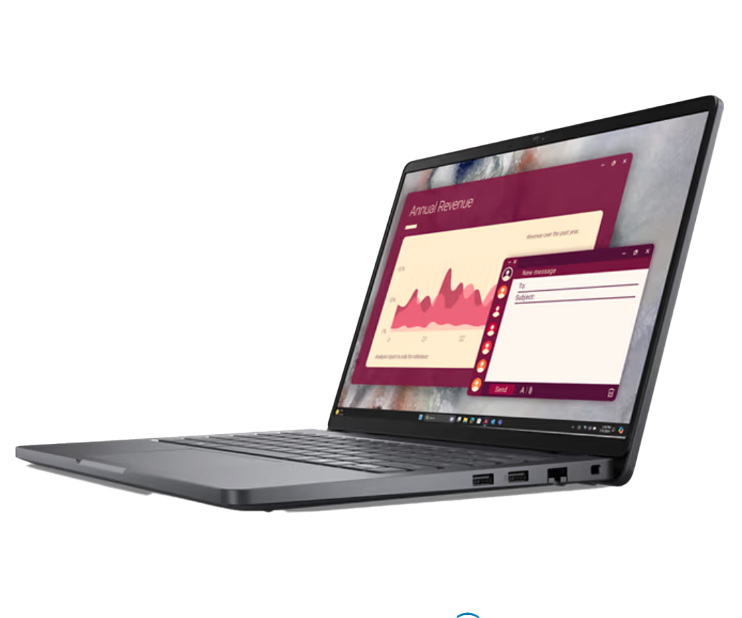 Dell Pro 14 Open Diagonal View