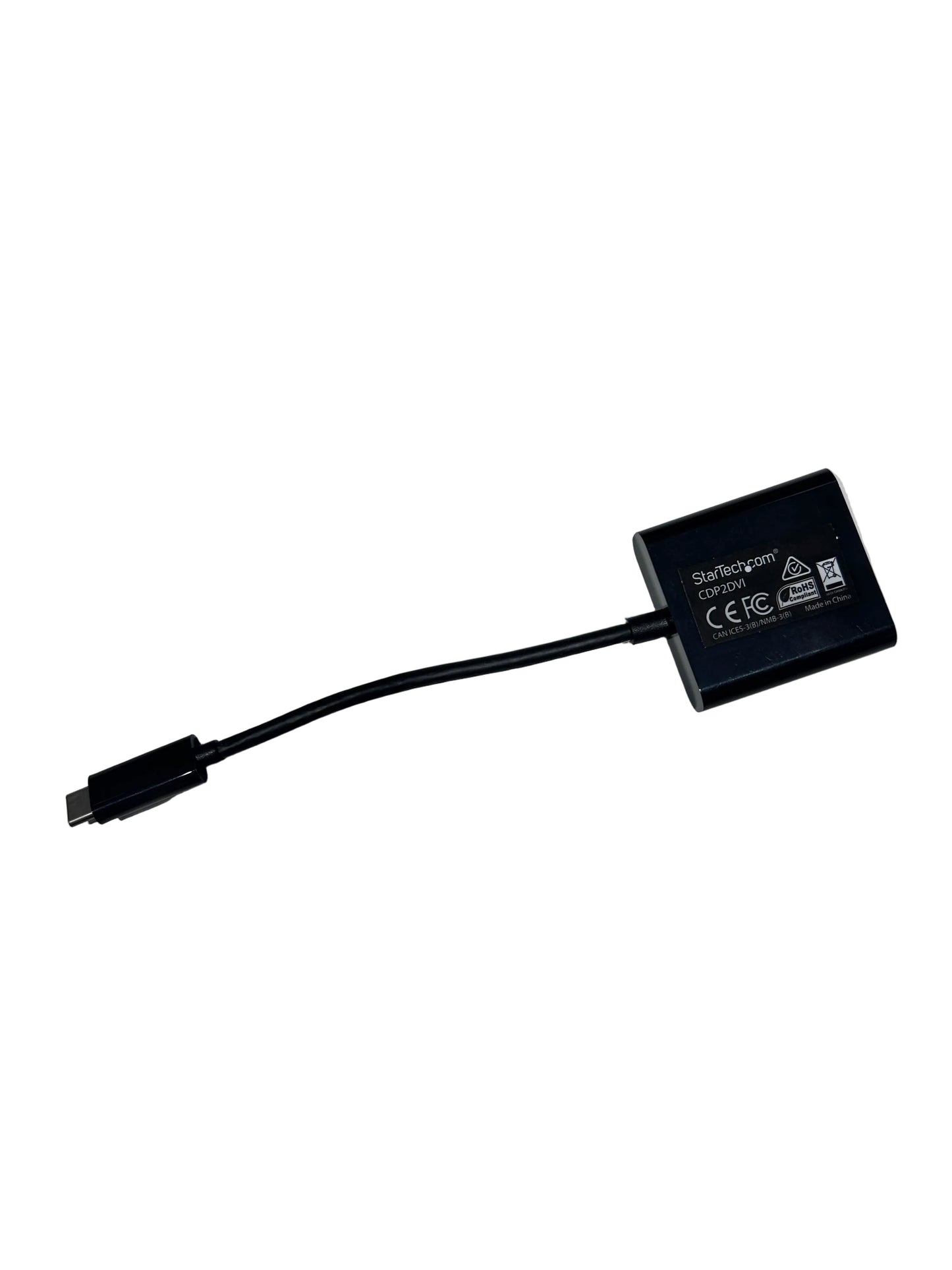 StarTech.com USB C to DVI Adapter - Thunderbolt 3 Compatible - 1920x1200 - USB-C to DVI Adapter - DVI-D Converter