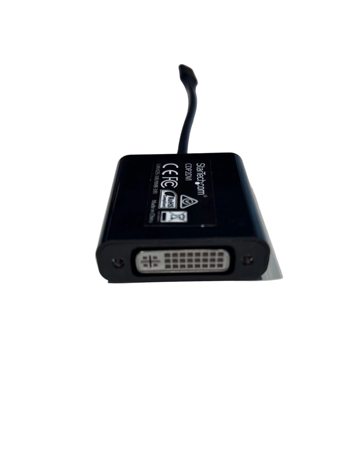 StarTech.com USB C to DVI Adapter - Thunderbolt 3 Compatible - 1920x1200 - USB-C to DVI Adapter - DVI-D Converter