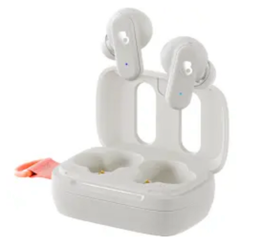 Skullcandy Dime 3 True Wireless Earbuds - Bone-Orange Glow