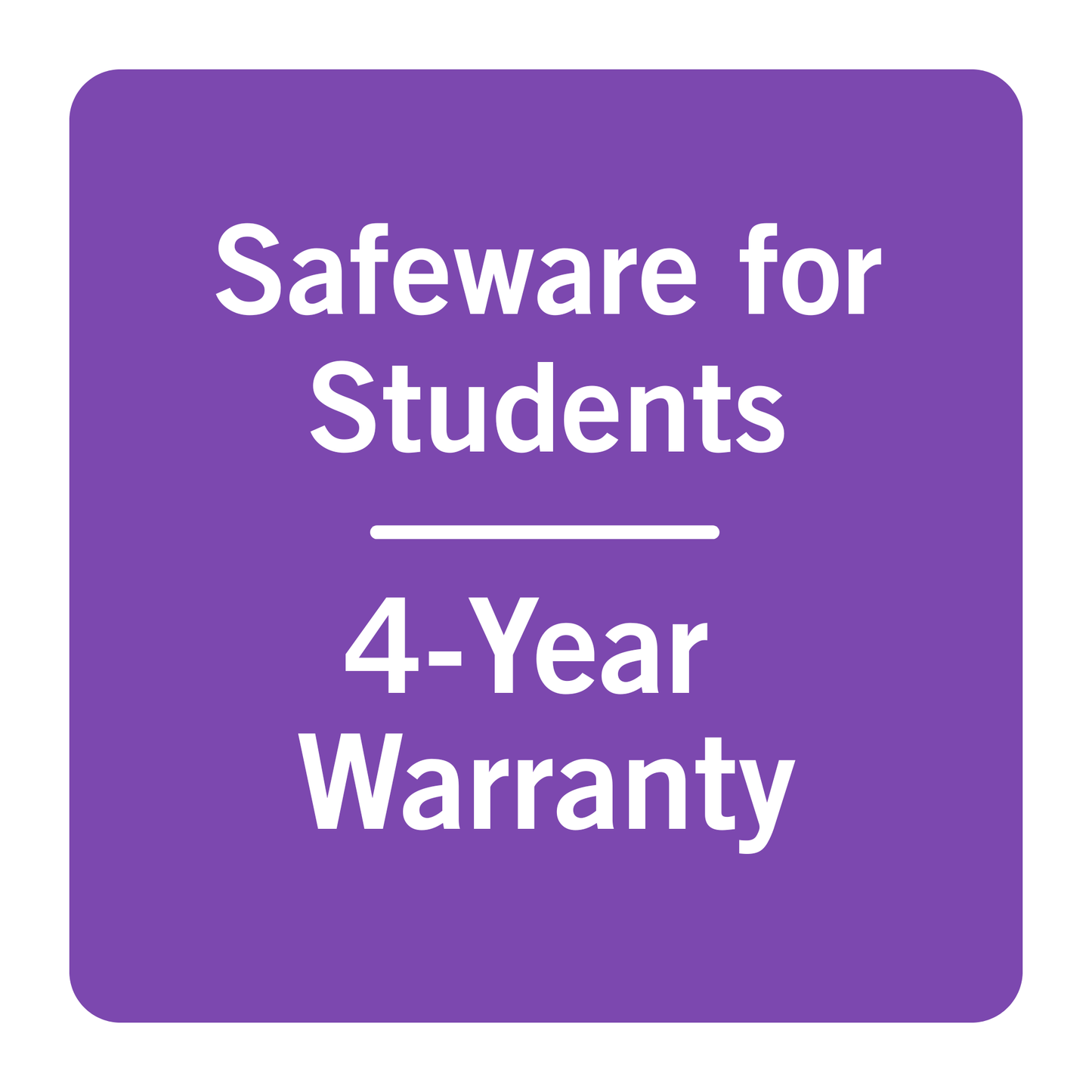 Safeware Extended Warranty - 4-year - PURPLE (under $1,000)