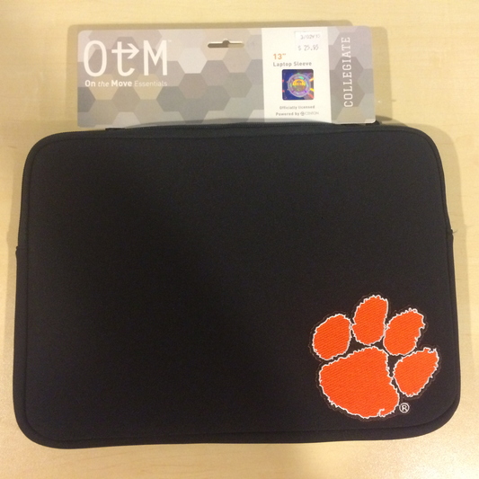 Clemson Laptop Sleeve Black 13in Centon