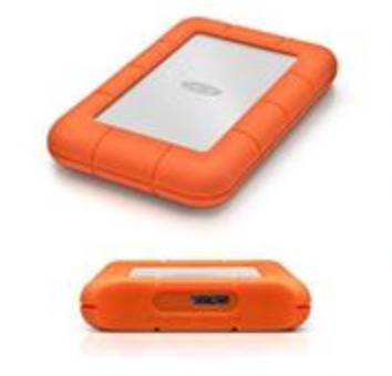 LaCie Rugged Mini 301558 1 TB Portable Hard Drive - 2.5" External Orange, Silver