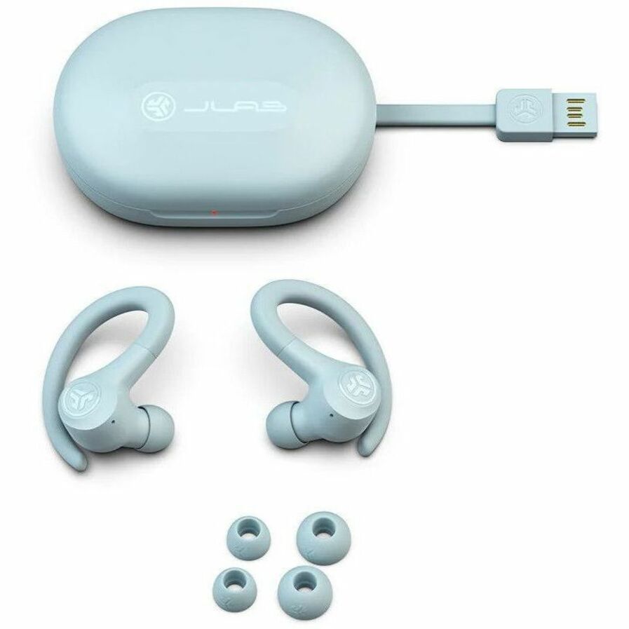 JLab GO Air Sport True Wireless Earbuds Bluetooth Light Blue