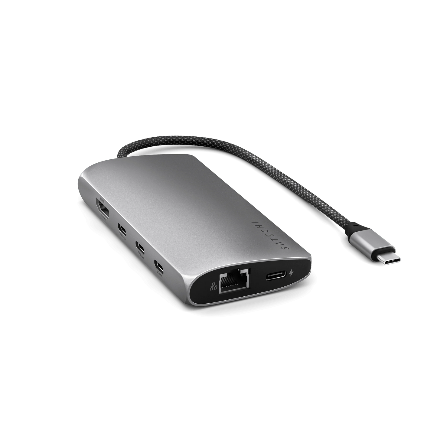 Satechi USB-C MultiPort Adapter 8K with Ethernet V3 - Space Gray
