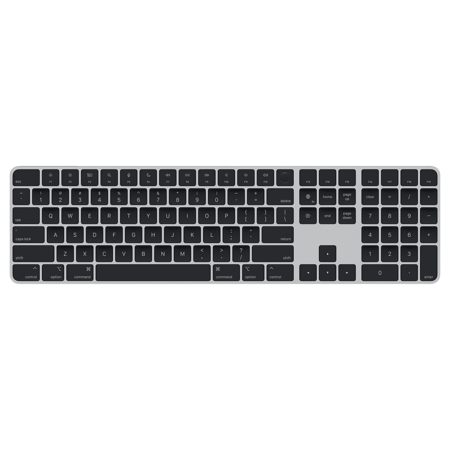 Magic Keyboard Touch ID and Num Keypad for Mac models with Apple silicon - US English - Black Keys - DISCONTINUED