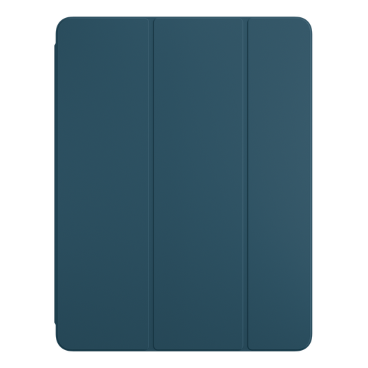 Blue tablet case on a white background