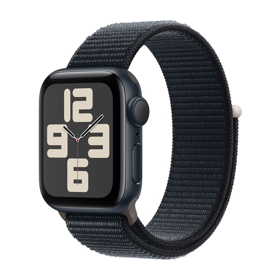 Apple Watch - SE - GPS - 44mm - Midnight Aluminum Case -  Midnight Sport Loop - OSFM