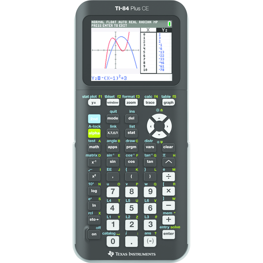 TI 84 Plus CE Graphing Calculator - Black