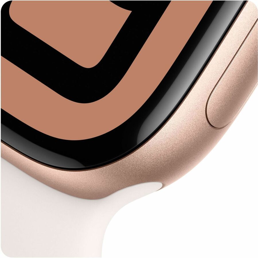 Apple Watch - Series 10 - GPS - 42mm - Rose Gold Aluminum Case - Light Blush Band - M/L