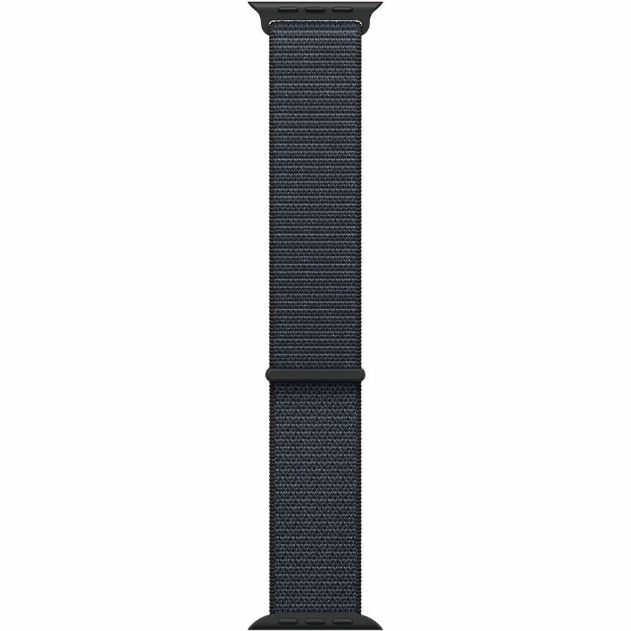 Apple Watch - Series 10 - GPS - 42mm - Jet Black Aluminum Case - Ink Sport Loop Band