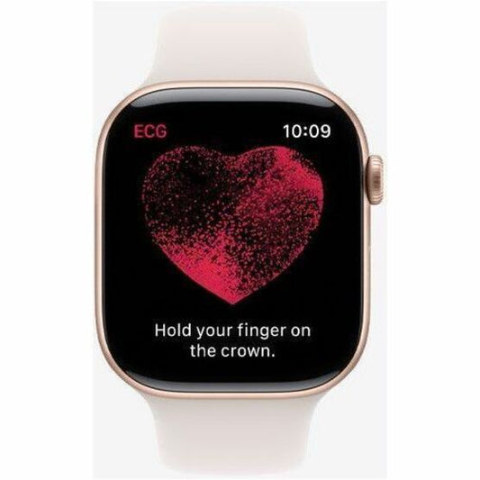 Apple Watch - Series 10 - GPS - 42mm - Rose Gold Aluminum Case - Light Blush Band - M/L