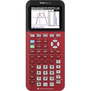 TI 84 Plus CE Graphing Calculator - Radical Red